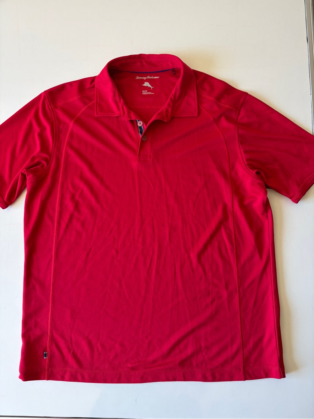 Tommy Bahama red casual short sleeve polo shirt golf men’s XL